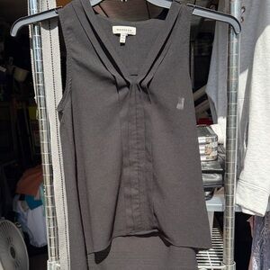 Monteau Black Sleeveless Blouse